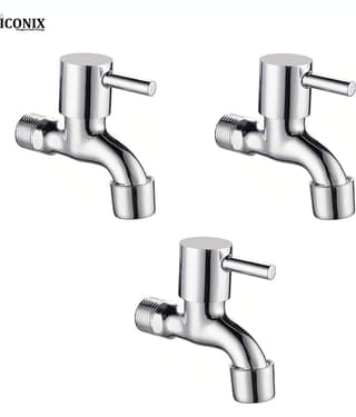Bathfax Steel Bathroom Tap (Bib Cock)
