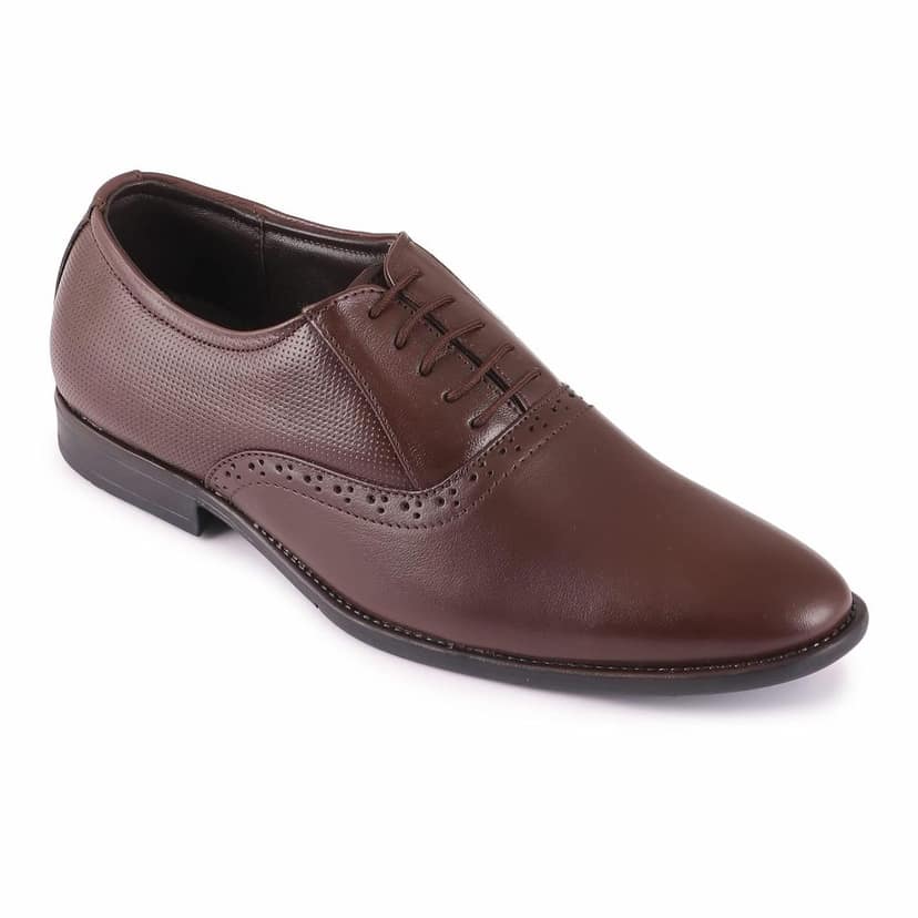 FEATHER LEATHER Genuine Leather Shoe for Men's & Boys - Comfortable & Stylish Shoes - Suitable for Formals, Office Wear, Dress Up Shoes view 9