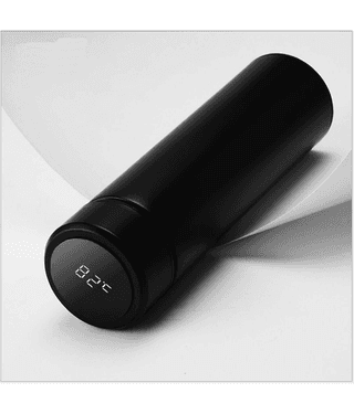 OULISE Smart LED Active Temperature Display Water Bottle Black 500 mL Stainless Steel Water Bottle set of 1