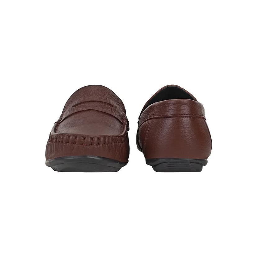 SeeandWear Brown Leather Loafers for Men view 5