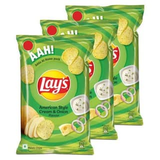LAYS AMERICAN STYLE CREAM & ONION 130G - undefined