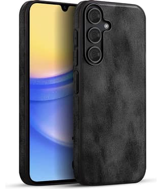 BIG WINGS Plain Cases Compatible For Artificial Leather Samsung Galaxy A24 ( Pack of 1 )