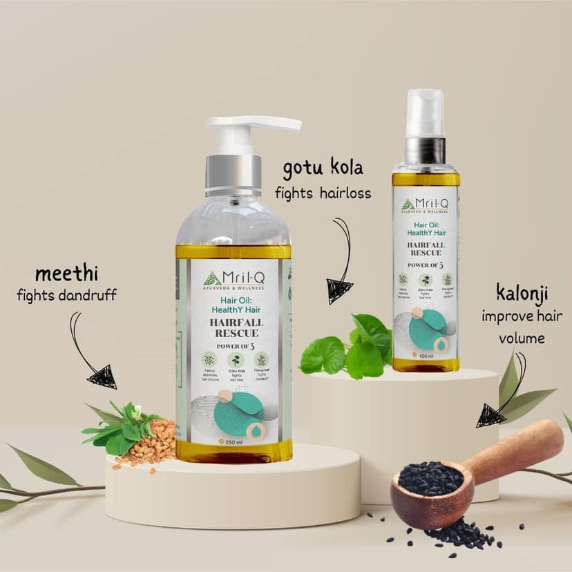 MrilQ Healthy Hair | Hair Oil | Hair Fall Control | Hair Strengthening | Increases Volume view 4