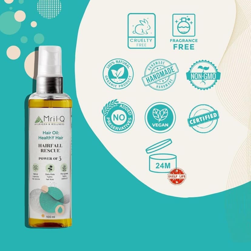 MrilQ Healthy Hair | Hair Oil | Hair Fall Control | Hair Strengthening | Increases Volume view 7