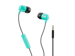 Skullcandy Jib 2.0 in-Ear Wired Earbuds with Mic, 3.5mm Jack, Supreme Sound, Noise Isolation, Detachable Cable, Works with Phones, Laptops & PCs - Gray Miami