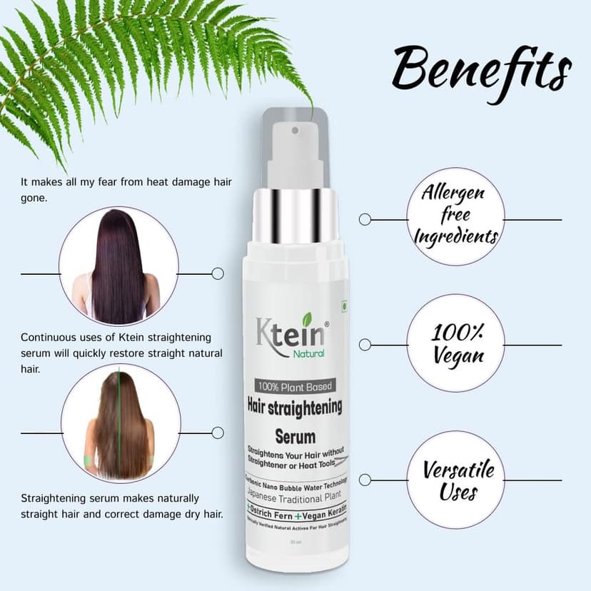 Ktein 100% Plant Based Hair Straightening Serum view 4