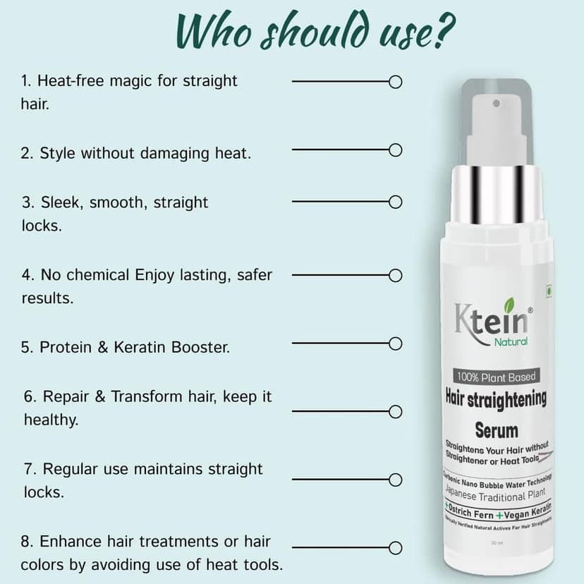 Ktein 100% Plant Based Hair Straightening Serum view 6