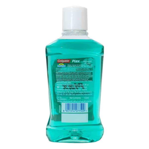 Colgate Plax Freshmint Splash Mouthwash 100 Ml view 2