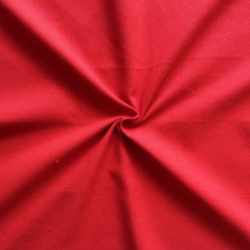 AIRWILL 100% Cotton Solid Pattern 6 Seater Rectangle Table Cover Sized, 56x71 inches (Red, Pack of 1) view 2