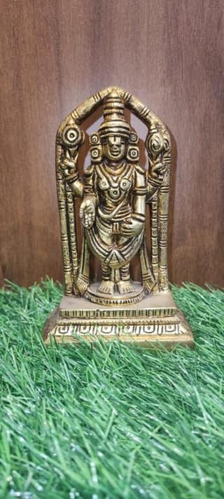 BRASS LORD TIRUPATHI BALAJI STATUE