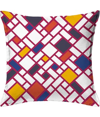 Houzzcode - Water Repellent Multi Polyester Pillow Covers 40x40x3 ( Pack of 1 )