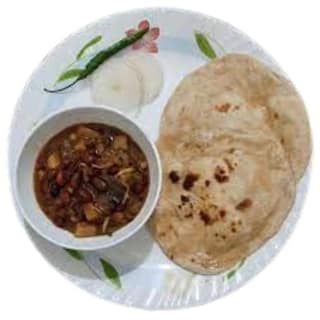 Rajma Chapati Lunchbox With Gulab Jamun
