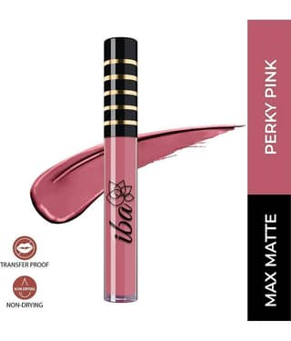 Iba Maxx Matte Liquid Lipstick Burgundy Blush, 2.6 ml , Transfer Proof , Non Drying (Pack of 1)
