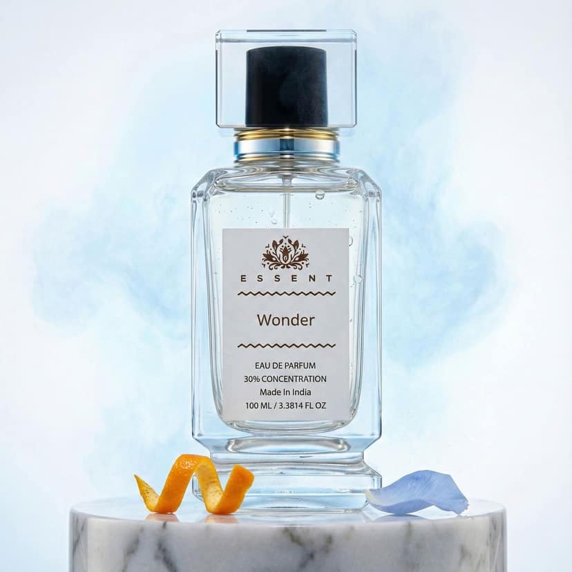 Essent Perfumes Wonder Eau de Parfum (EDP) – Fresh Floral Long Lasting Perfume – Unisex Fragrance – Daily Wear Scent