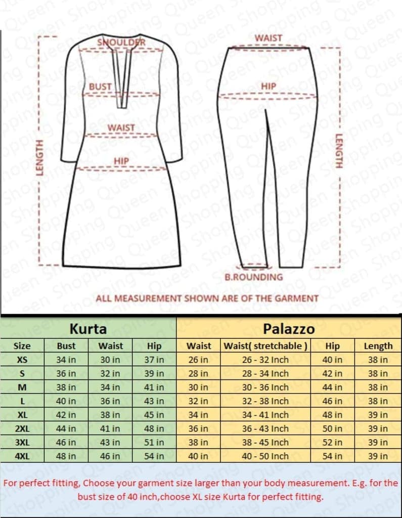 SHOPPING QUEEN Women's Georgette Kurta and Palazzo Set view 5