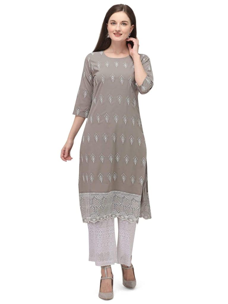 SHOPPING QUEEN Women's Georgette Kurta and Palazzo Set view 6