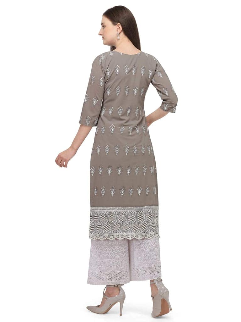SHOPPING QUEEN Women's Georgette Kurta and Palazzo Set view 7