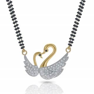 Hetprit Brass Gold Plated Beautiful Mangalsutra For Women