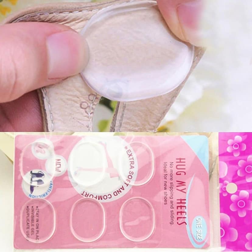 Silicone Shoe Insoles Pads, Mat Silicone Heel Pads (1 Pair) view 6