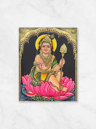 Lotus Murugar Embossed - Without Frame 15 x 12