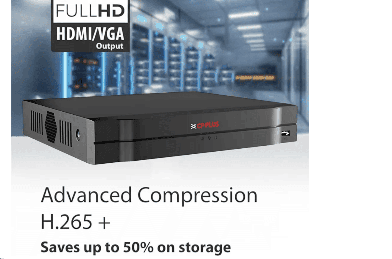 CP PLUS 4 Channel NVR CP-UNR-104F1-P4 with 4 Built-in PoE Ports | Up to 8MP | ONVIF | 1 SATA (8TB) | H.265 Technology view 3