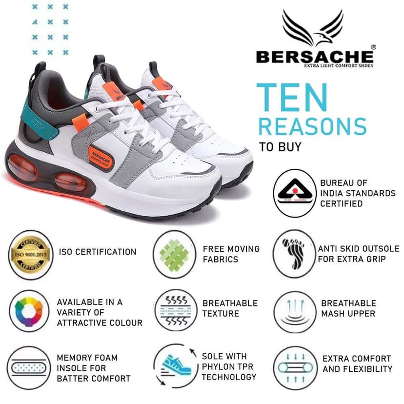 Bersache Sneaker, Loafers ,Casual With Extra Comfort Sneakers For Men's view 5