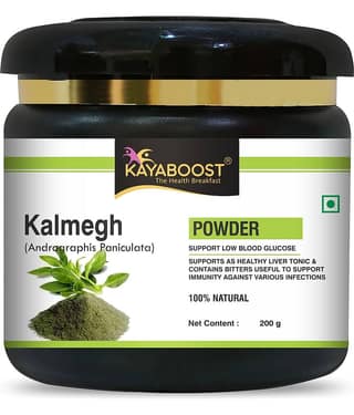 KAYABOOST Kalmegh Powder for Andrographis Paniculata Kariyatu / Green chirayta / Bhunimbh (200 g)