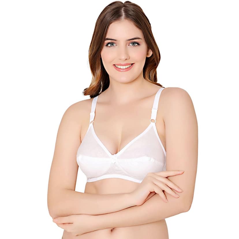 Bodycare polycotton wirefree adjustable straps comfortable non padded bra-1513S