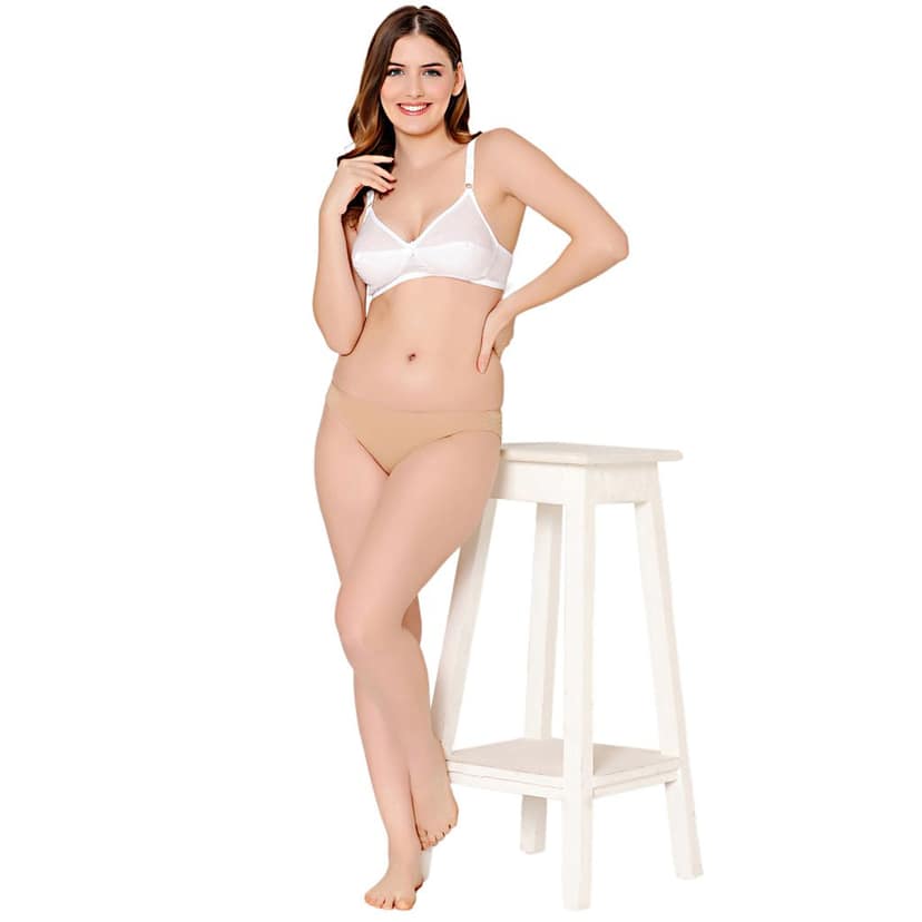 Bodycare polycotton wirefree adjustable straps comfortable non padded bra-1513S view 3