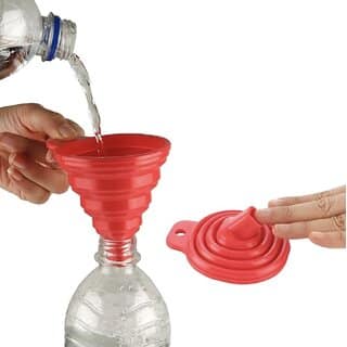 Multicolor Silicone Funnel - Kitchen Liquid Powder Transfer Tool (Pack of 1)