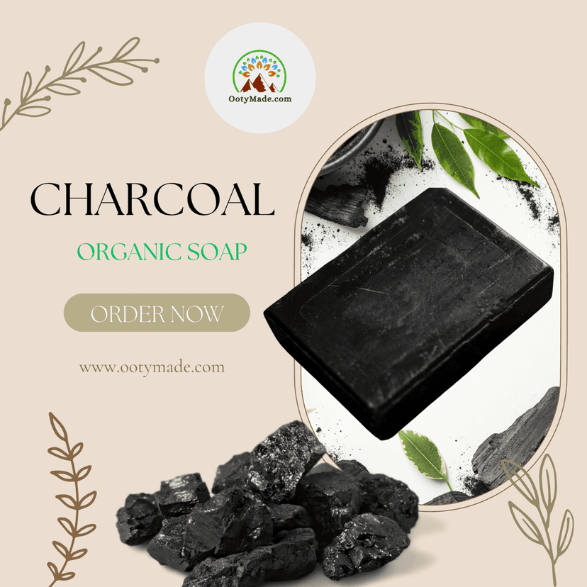 OotyMade Charcoal Handmade Soap 100g view 2