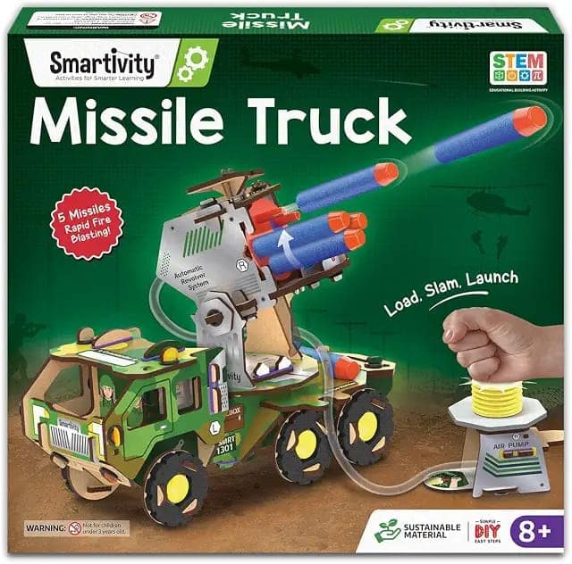 Smartivity DIY Military Vehicle Truck Toy for Kids 8-14 Years view 3