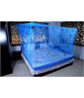 Riddhi Mosquito Net, Machardani Double Green Floral Mosquito Net, Machardani