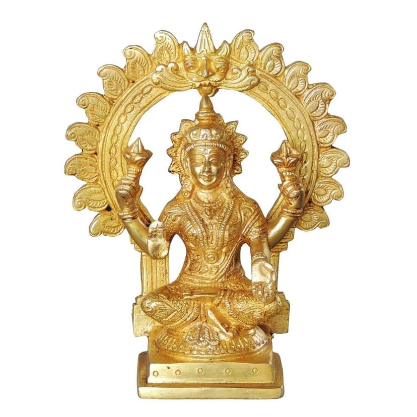 Brass Showpiece Laxmi Ji God Idol Statue (BSMAS1037 L) view 2