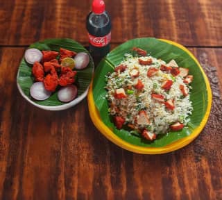 Chicken Fried Rice +kabab+ Cool Drink [250ml]