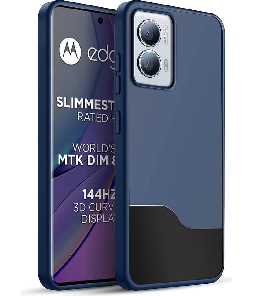 BIG WINGS Shock Proof Case Compatible For Polycarbonate Moto Edge 50 Fusion 5G ( Pack of 1 )