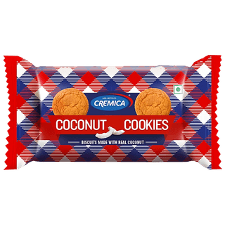 Cremica Coconut Cookies - Made With Real Coconut, 100 G (20% Extra Free)