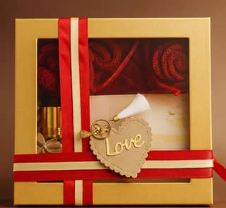 Rareity Wedding Gift Set with Perfume & Ittar | Golden Box | Crochet Roses & Love Tag | Gift for Women and Men| Travel-Friendly