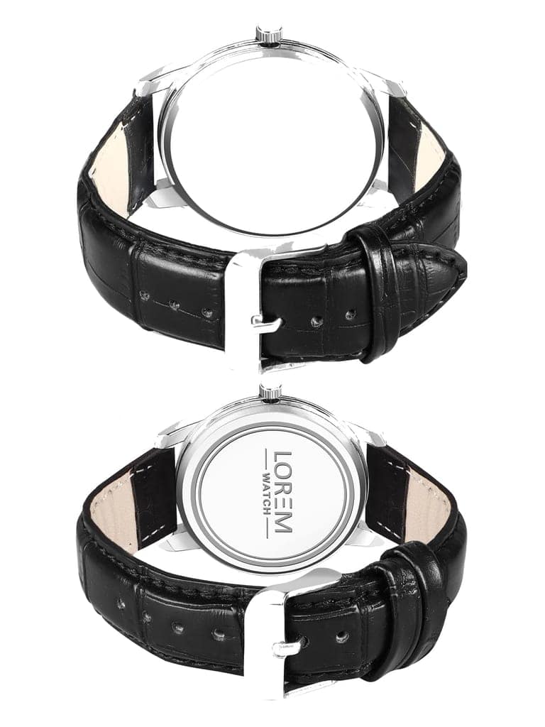 Black Stylish Dial Analog Watch for Lovely Couple LR96-LR343 view 3