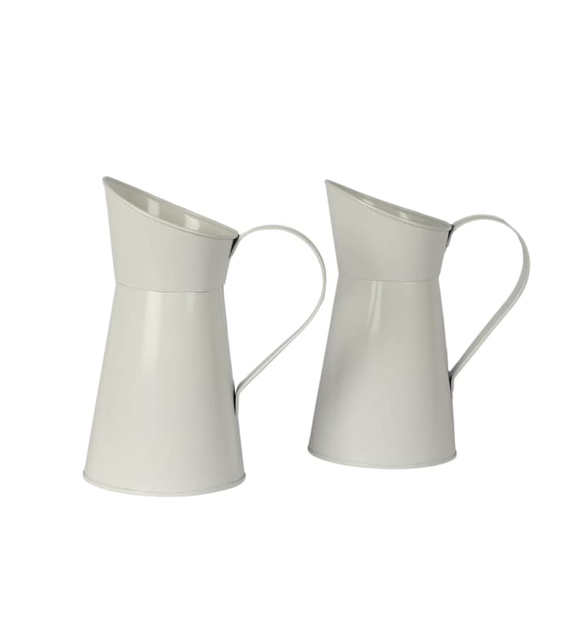 White Jug Pot Planter Set of 2 view 2