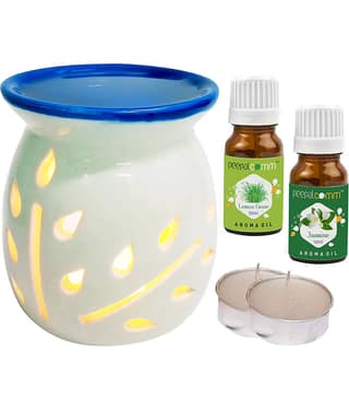 Peepalcomm Ceramic Aroma Oils & Diffusers Set - Pack of 5