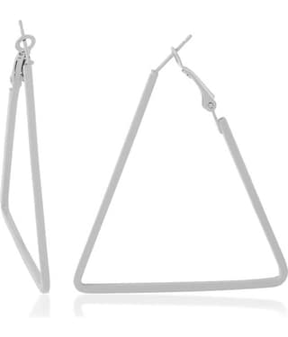 ADMIER Blue Hoops Earrings ( Pack of 1 )
