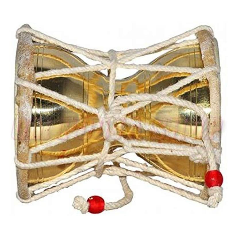 Brass Damru No. 1 (ZMAS393 B) view 2