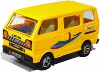 Mehtab Pull Back Maruti Ven Van Omni Car Toy Yellow