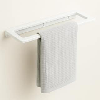 Ceramic Wall Mounted Towel Shelf White Quartz (RW-126)