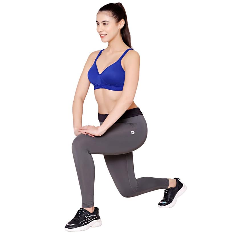 Bodycare cotton spandex wirefree adjustable straps seamless padded sports bra-1615B view 5