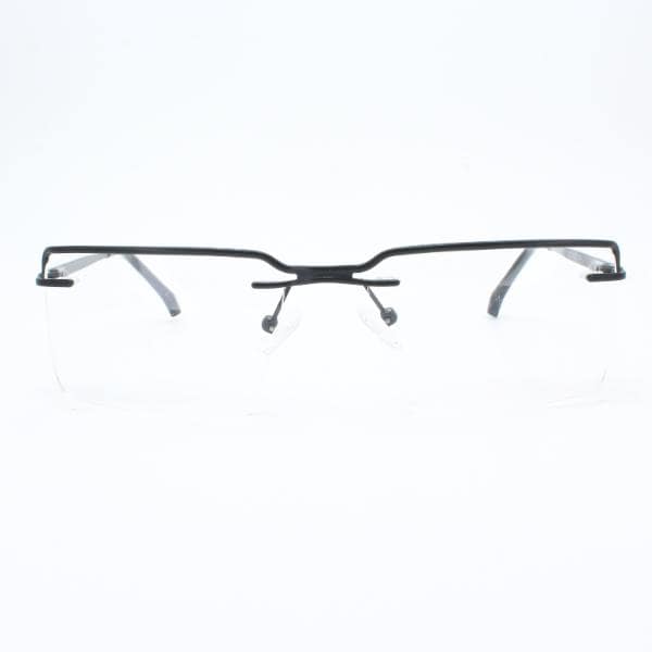 Lensoz Elite X Luxe Rimless Rectangle - Narrow - Black view 2