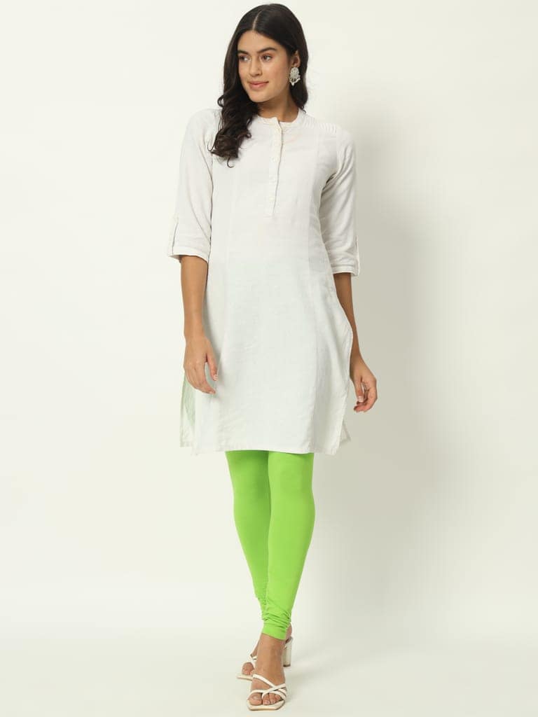 SOFT COLORS Women's Skinny Fit Ethnic Wear Churidar Leggings (Perrot) view 8