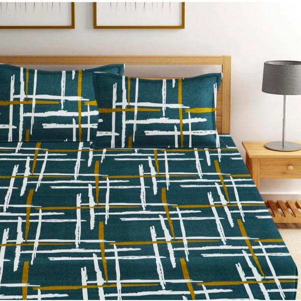 Homdazal Microfibre Abstract Queen Size (Teal) view 2