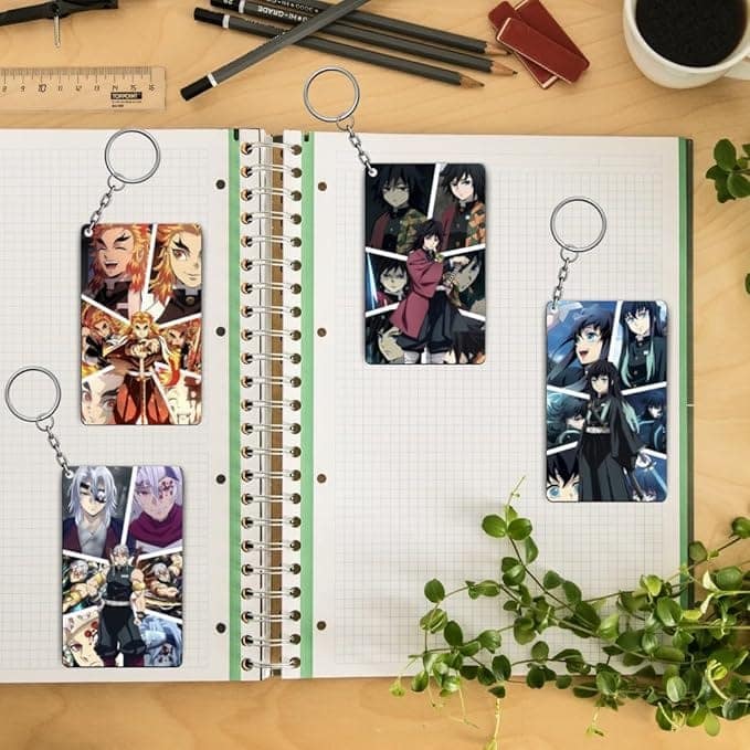 Hashira Demon Slayer Anime Keychains Kit - (Set Of 4 Demon Slayer Hashira Keychains view 2